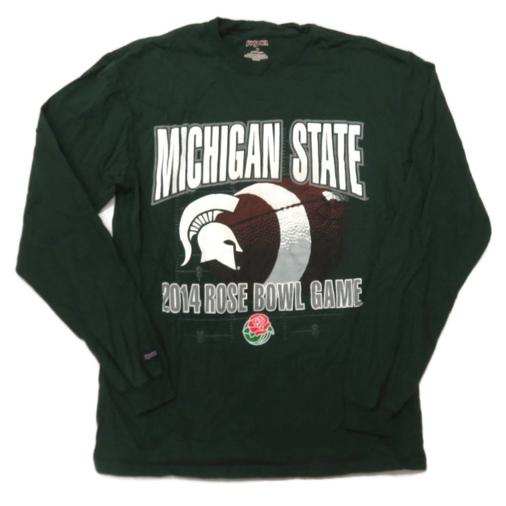 Michigan State 2014 Rose Bowl T-Shirt Mens Medium Long Sleeve Jansport